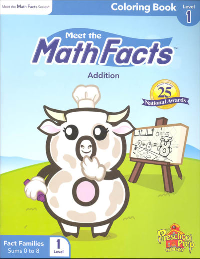 Meet the Math Facts Addition Coloring Book Level 1