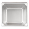Sixth-size 4-inch-deep Super Pan V® stainless steel steam table pan