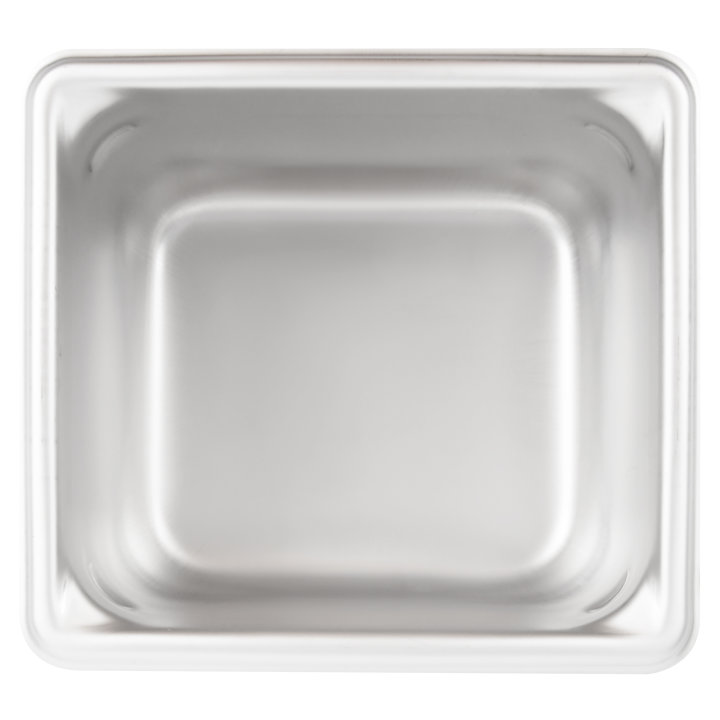 Sixth-size 4-inch-deep Super Pan V® stainless steel steam table pan