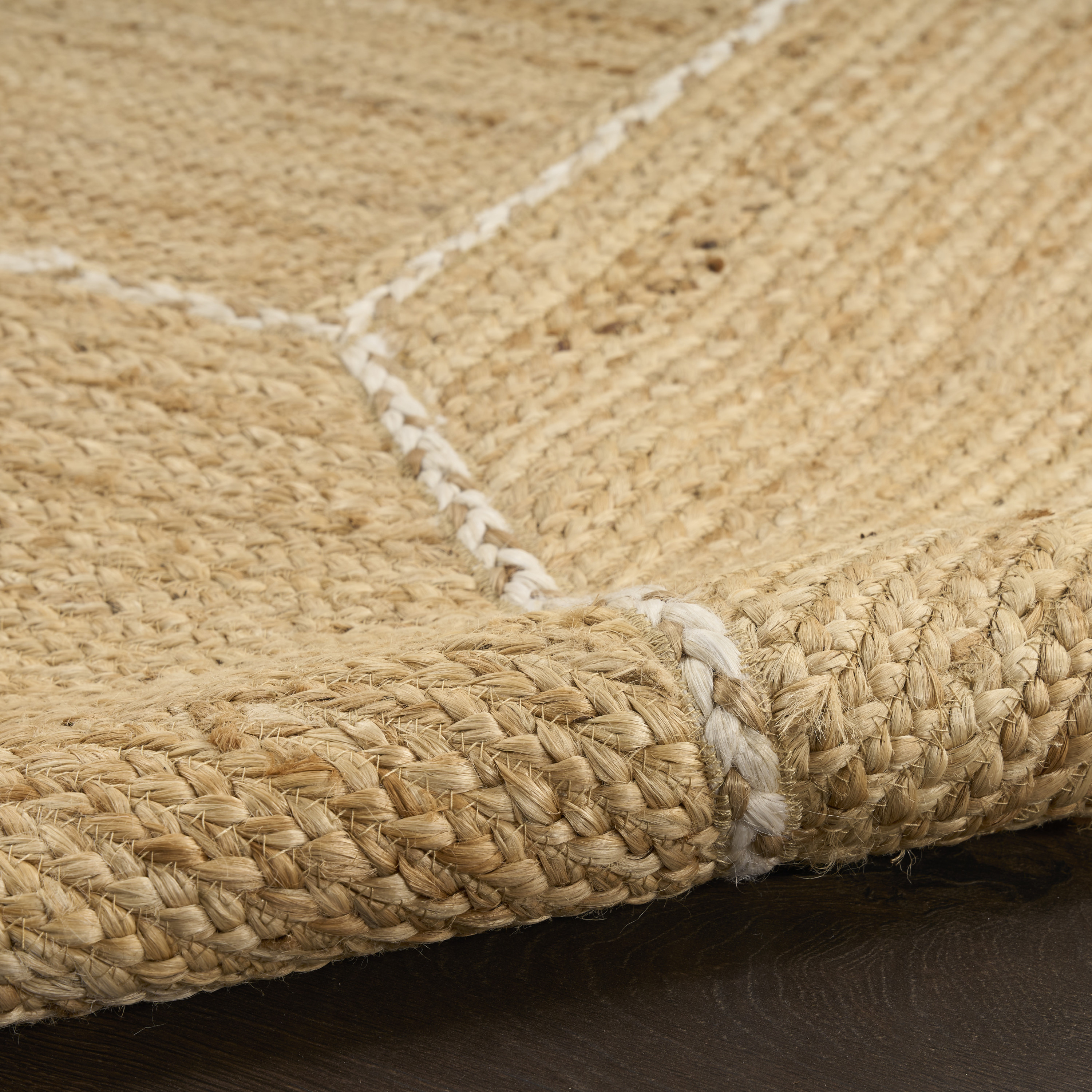 Nourison Terrazzo Jute 3' x 5' Natural Farmhouse Indoor Rug