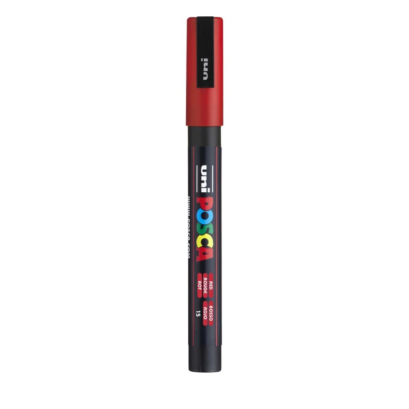 PC-3M Paint Marker, Fine Bullet Tip (0.9-1.3 mm), Red
