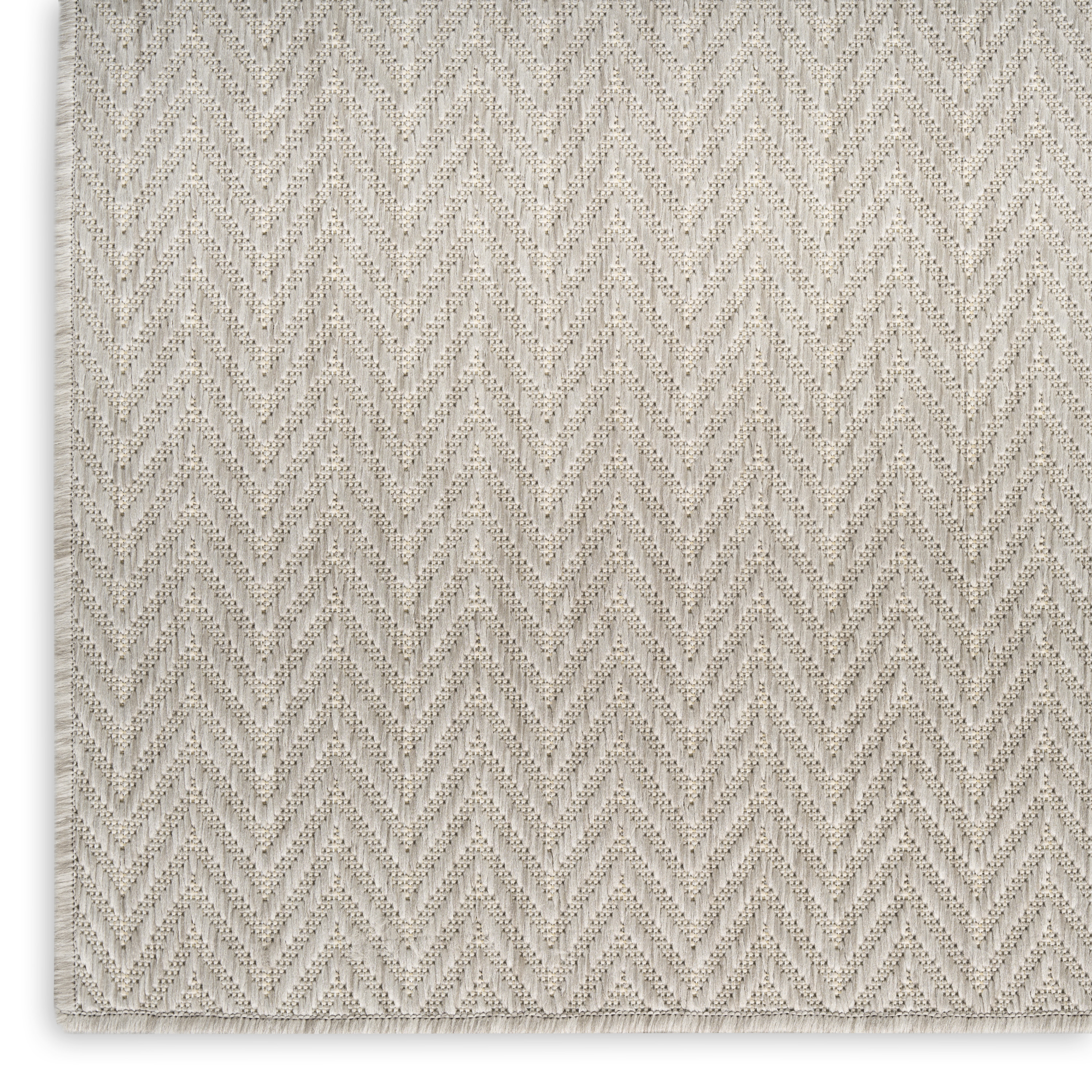 Nourison Horizon Indoor/Outdoor 6' x 9' Grey Modern Rug