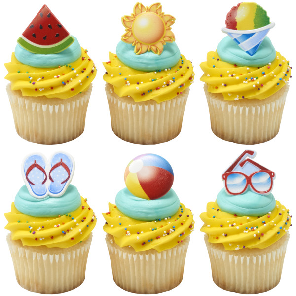 Summer Vibes Cupcake Rings