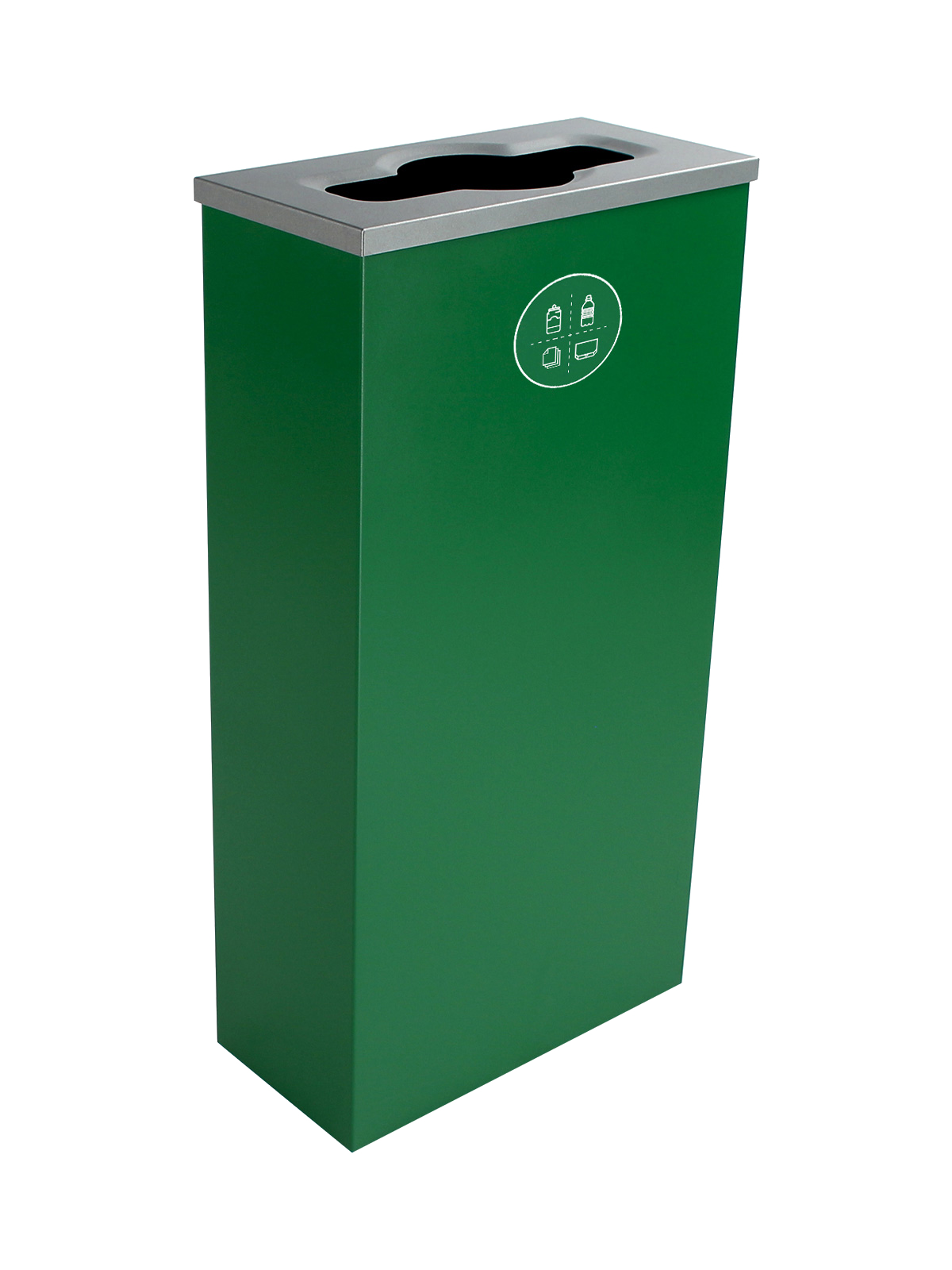 SPECTRUM – Single – Kit – Cube Slim – Mixed Recyclables – Mixed – Dark Green