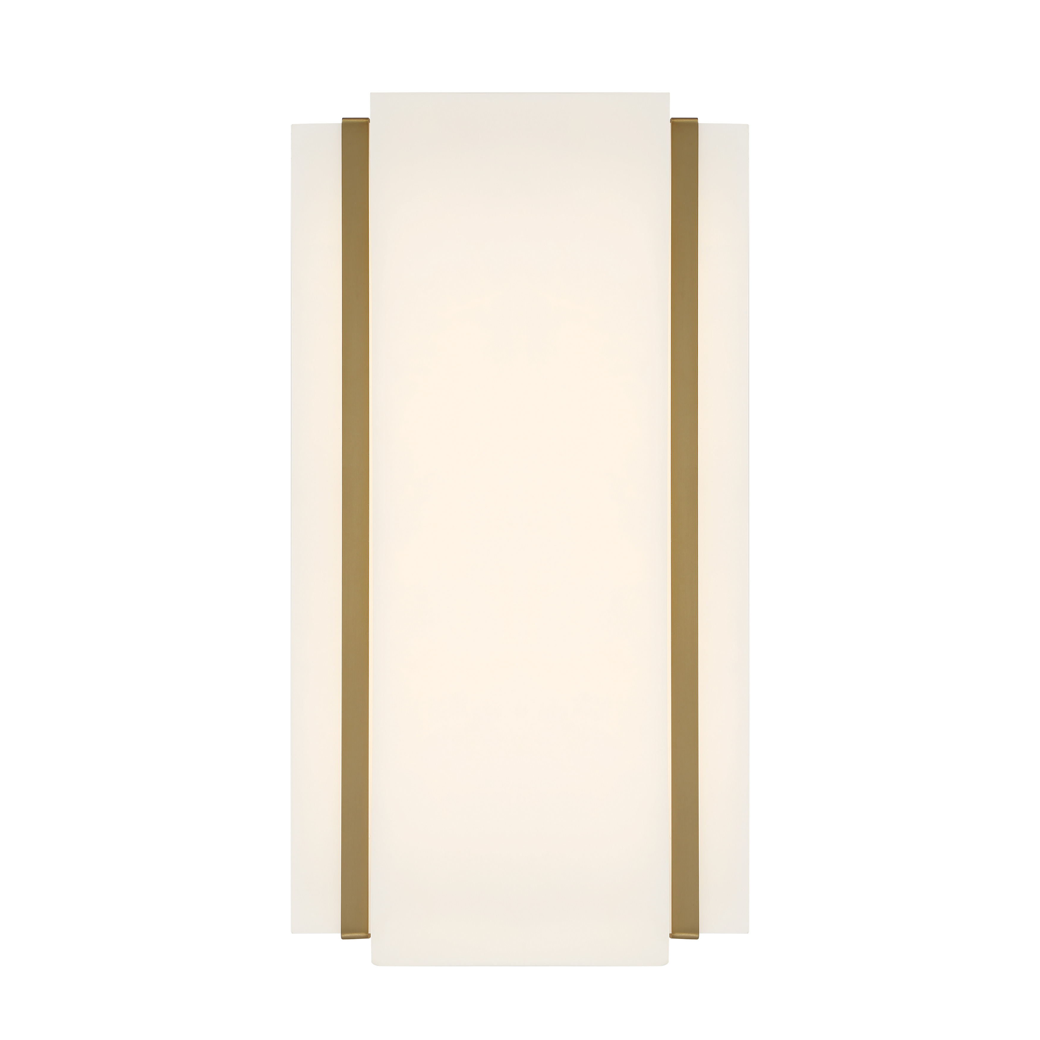 The Tanzac wall sconce combines contemporary design with practical functionality. Its soft brass finish and faux alabaster shade create warm, diffused lighting perfect for bathrooms and hallways. ADA-compliant design ensures accessibility. - alternate view