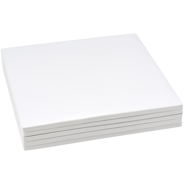 14" Square White Foil Cake Board
