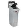 Rubbermaid Commercial, Slim Jim, Closed Lid Insert, Rectangular, Resin, Black, Receptacle Lid