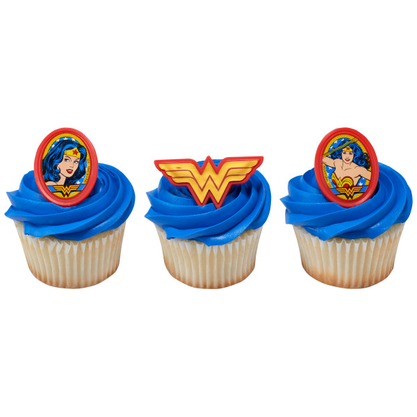 Wonder Woman™ Amazing Amazon Cupcake Rings