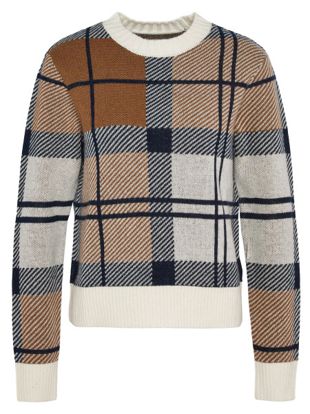 Brigitte Tartan Crew Neck Jumper Brigitte Tartan Crew Neck Jumper