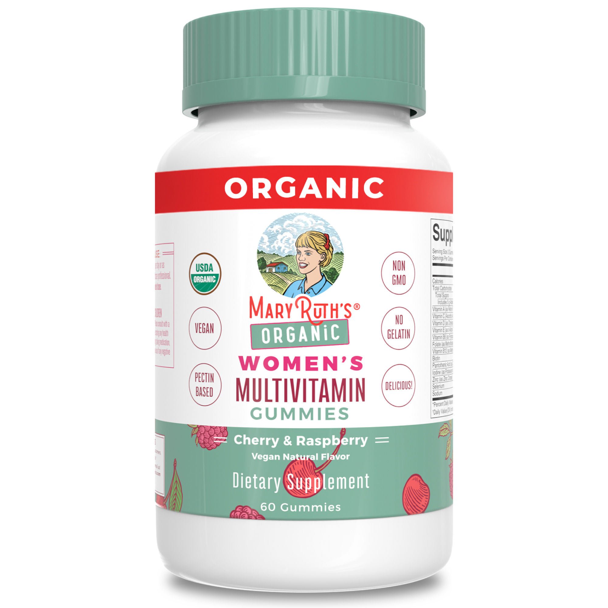 MRO MaryRuth LLC SUPPLEMENT, GUMMIE ORGANIC WMNMULTIVITMN STRWBRY 60CT (6/CS