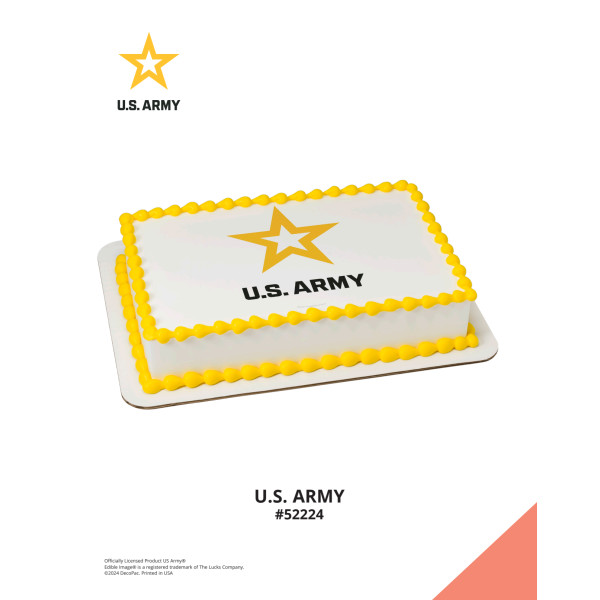 United States Army® Edible Image® The Magic of Cakes® Icing Only Page