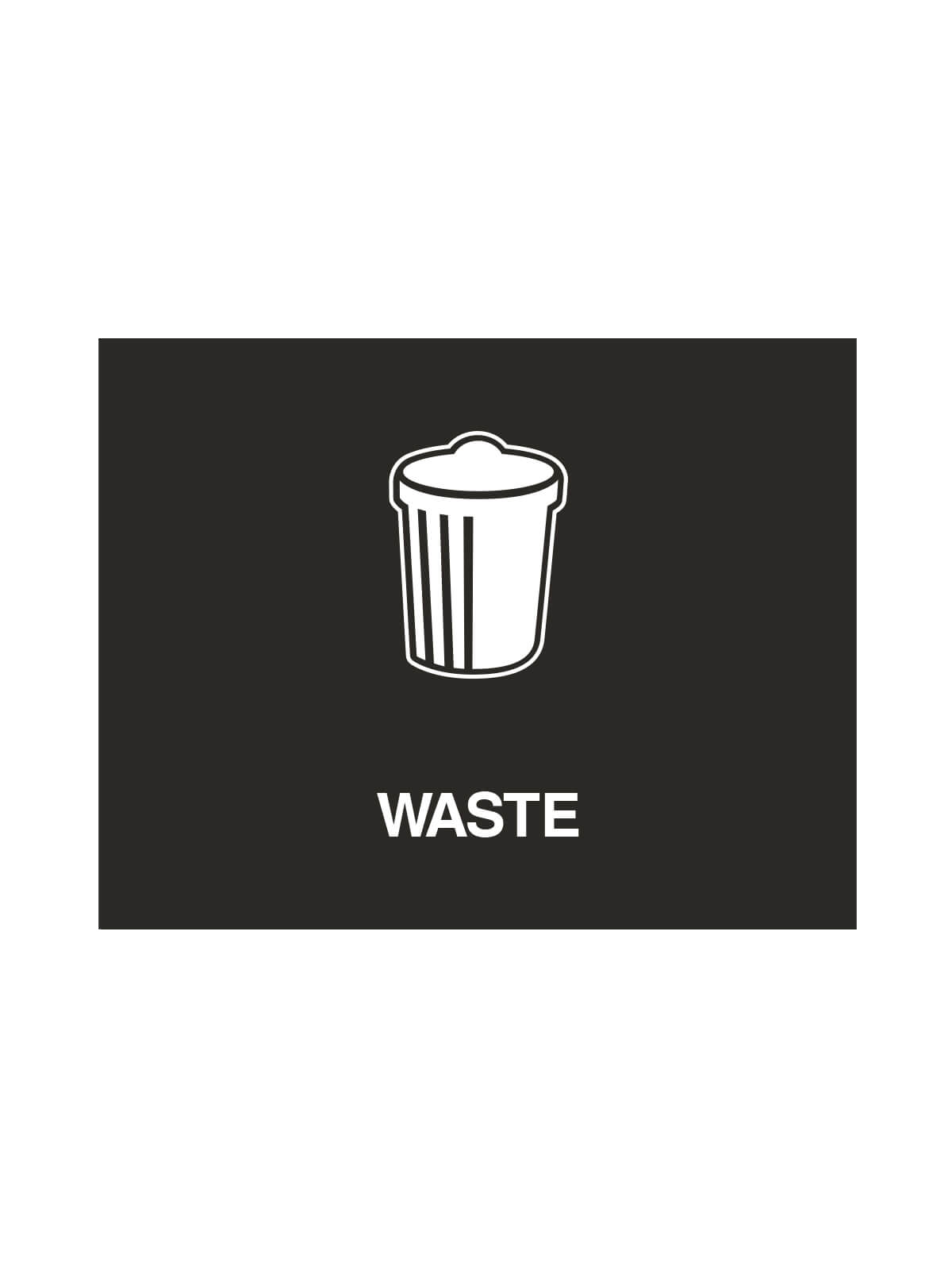 VISION – Sign – Waste – Black