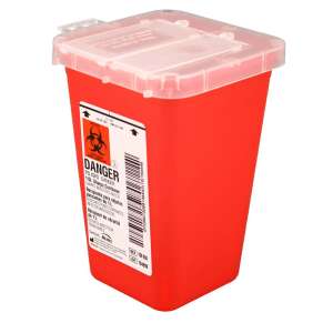 Impact, Red, Sharps Container