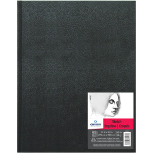 Artist Series Sketch Art Book, Black Cover, Hardbound, 90 Sheet, 11x14 inch, 1 Count