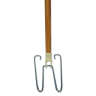 Boardwalk, Wedge Dust Mop Head Frame/Lacquered Wood Handle, 48", White