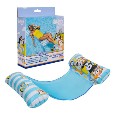 SwimWays Bluey Swim Hammock Pool Float, Floatie for Kids & Adults, Personal Flotation Device for Swimming Pools, Bluey Outdoor Toys for Ages 15 and Up