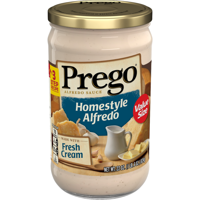Homestyle Alfredo Sauce Prego® Pasta Sauces