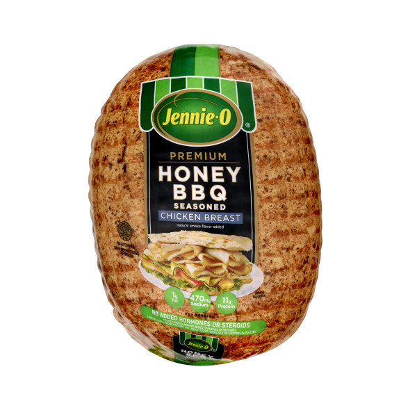 JENNIE-O(r) Honey Barbecue Chicken Breast . C1CB - Front Center Inner Pack (Hi Res)