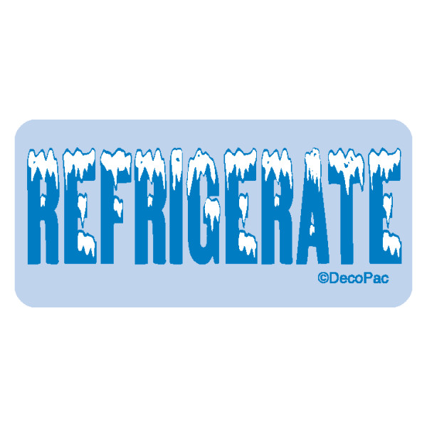 Refrigerate Promotional Label