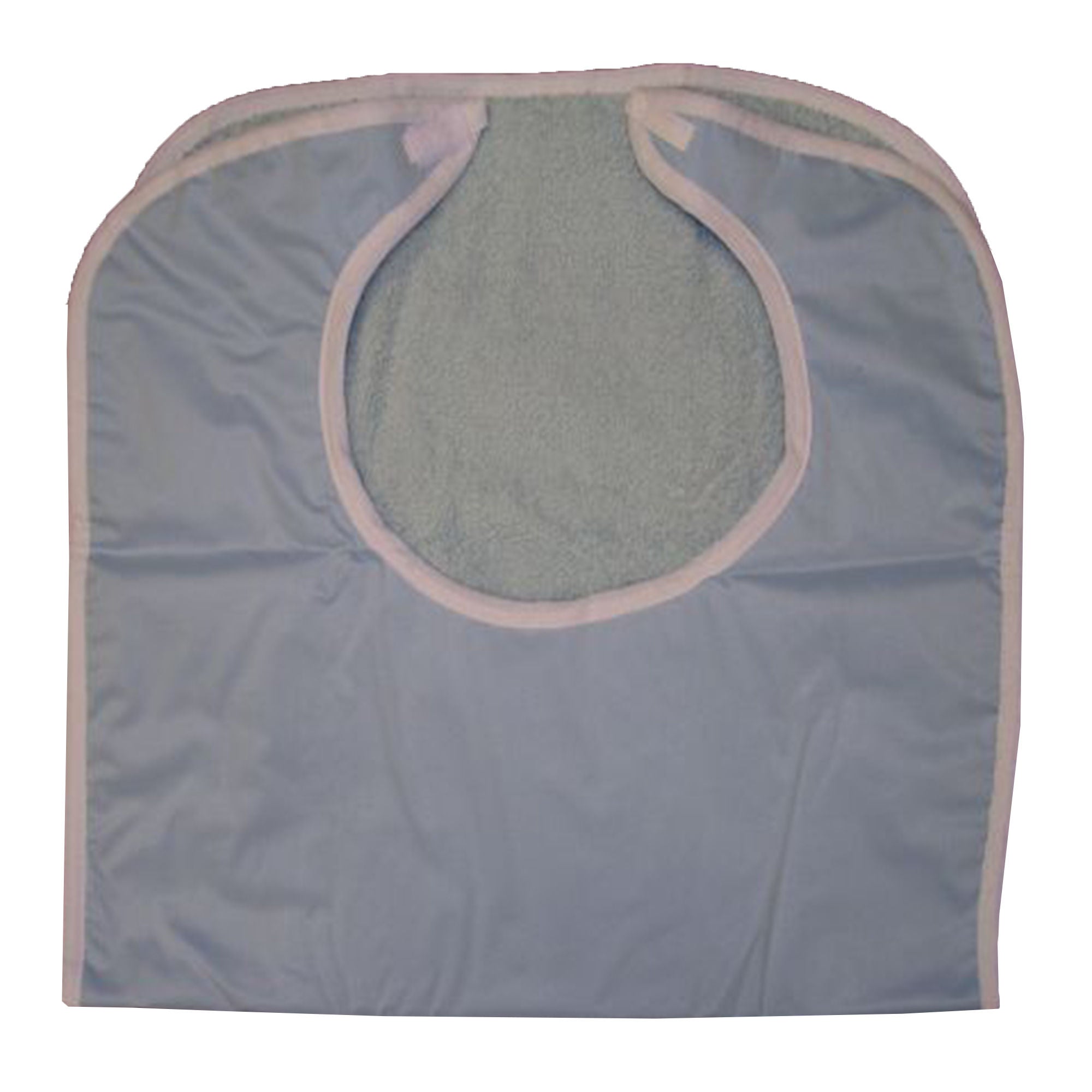 Bib Hook and Loop Closure Reusable Terry Cloth / Vinyl Blue