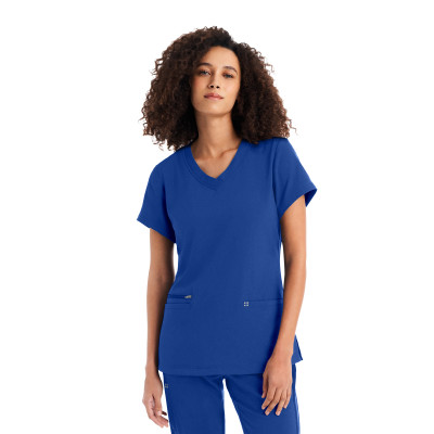 White Cross CRFT WT127 Women&#8216;s 3 Pocket Odor Resistant V-Neck Scrub Top-White Cross