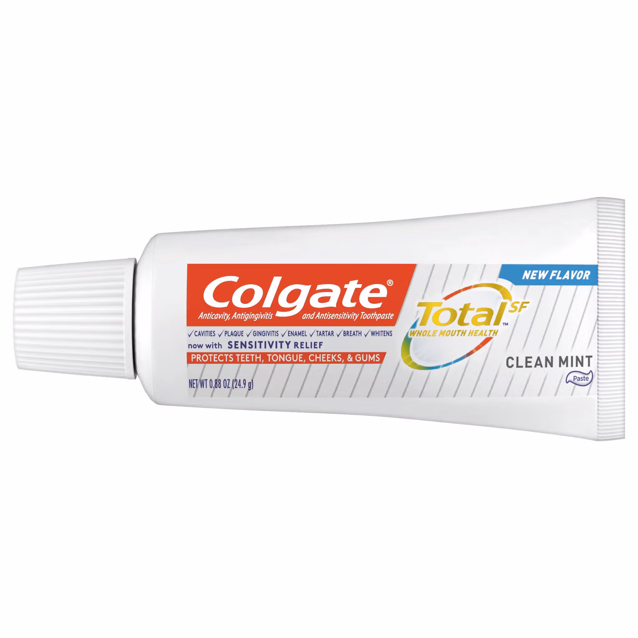 Colgate Total Toothpaste, Clean Mint Flavor, 0.88 oz Tube