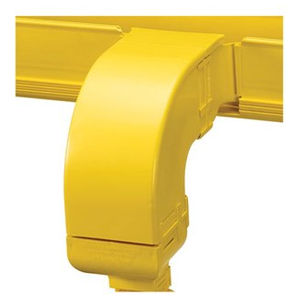 Fiber Raceway Fitting, Side Drop-Off Kit, 4 x 4 in, Plastic, Yellow