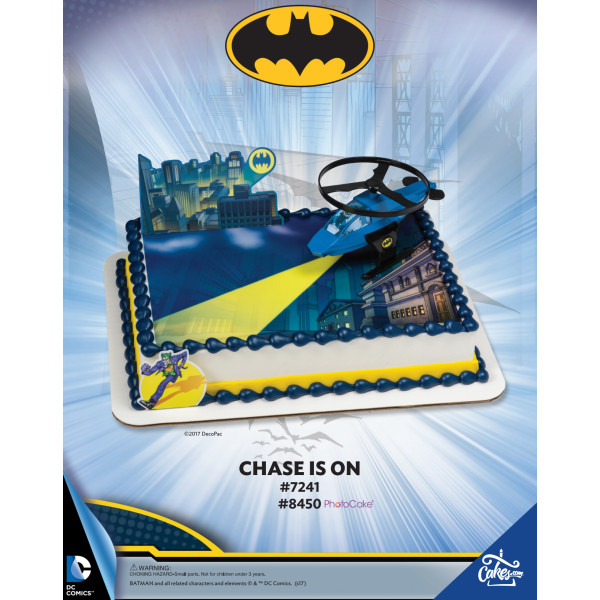 Batman Chase Is On Photocake Decoset Background Tmoc Page | DecoPac