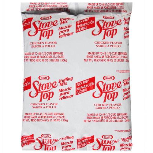 STOVE TOP Chicken Flex Serve Stuffing Mix, 48 oz. Bag (Pack of 6)