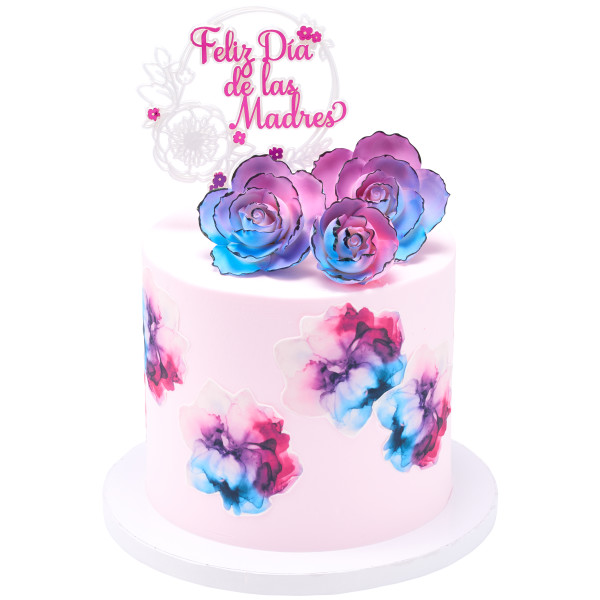 Abstract Watercolor PhotoCake® Edible Image®