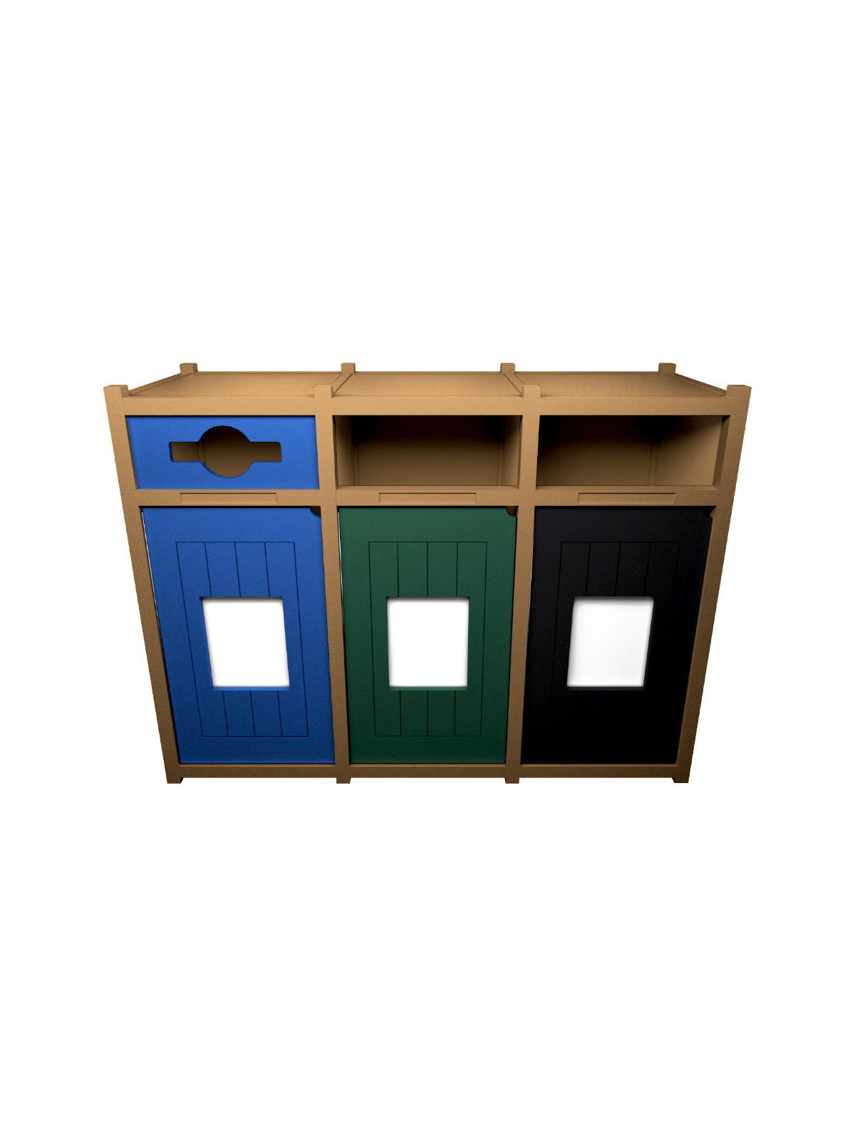 VISION – Triple – Unit – Mixed-Full-Full – Cedar-Blue-Green-Black
