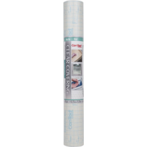 Clear Cover&trade; Adhesive Covering, Clear, 18" x 50 ft, Matte