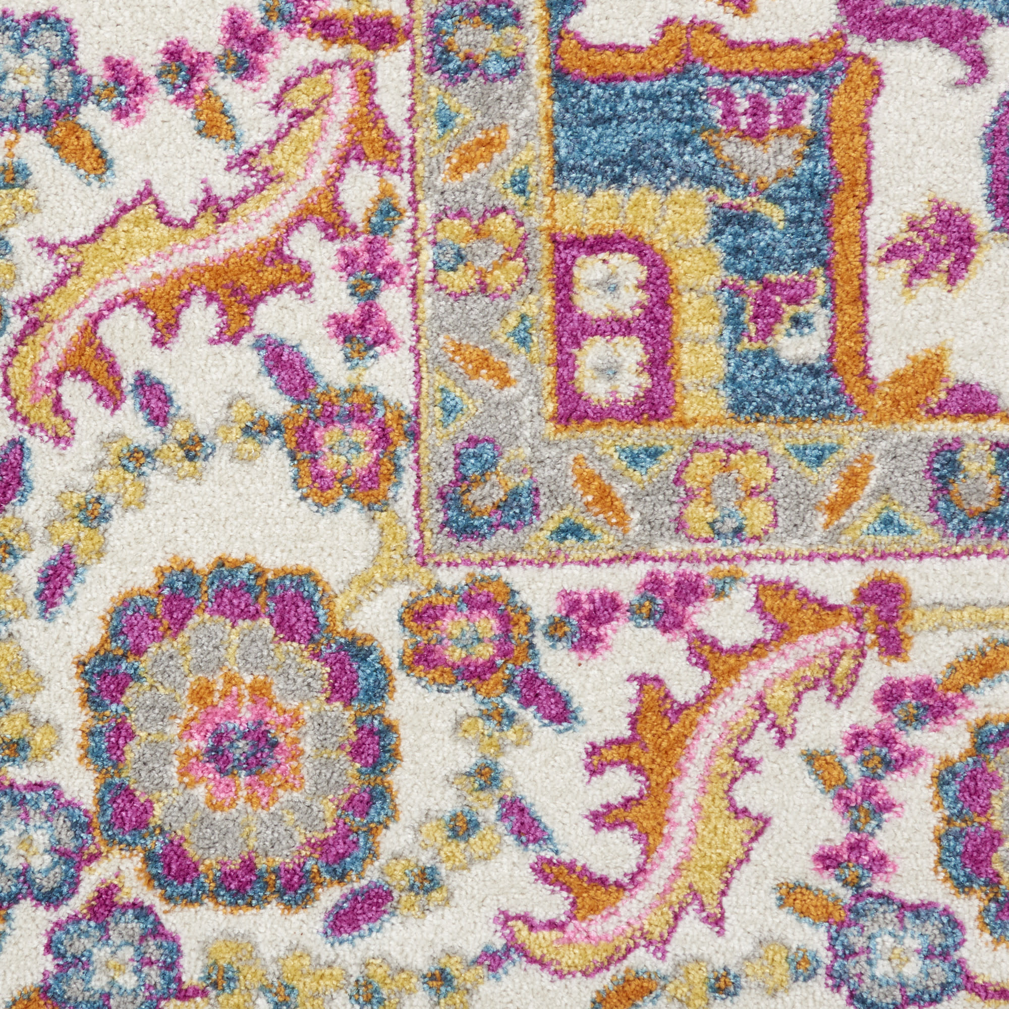 Nourison Passion 6'7" x 9'6" Teal Multicolor Bohemian Indoor Rug