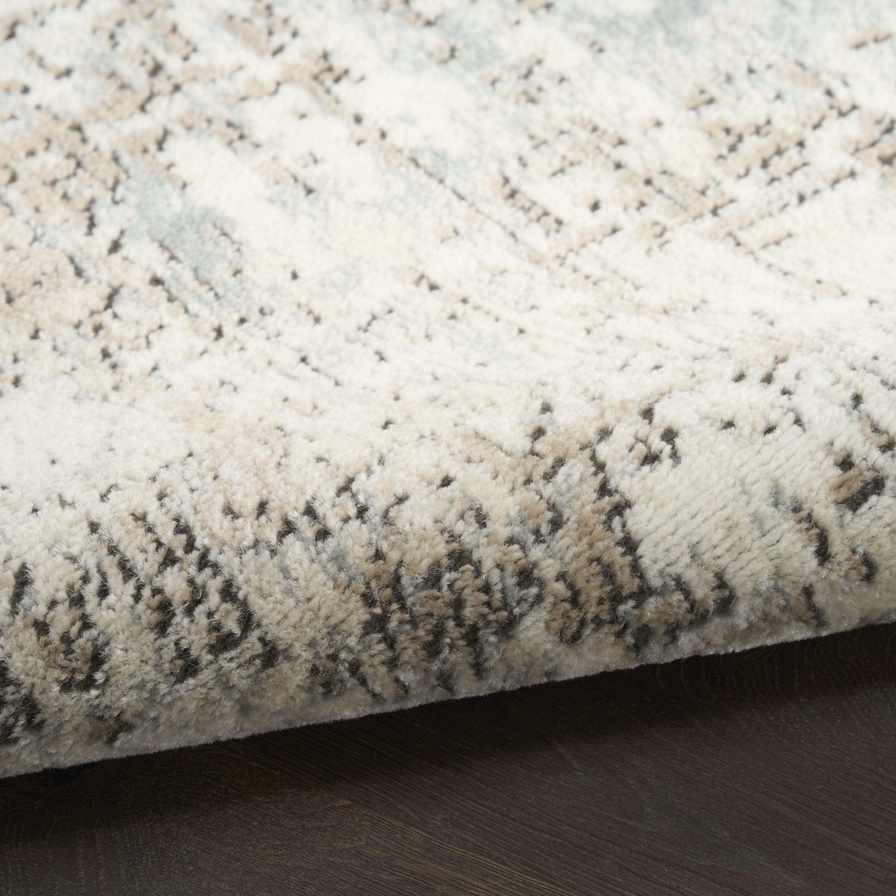 Nourison Quarry 3'9" x 5'9" Ivory Beige Modern Indoor Rug