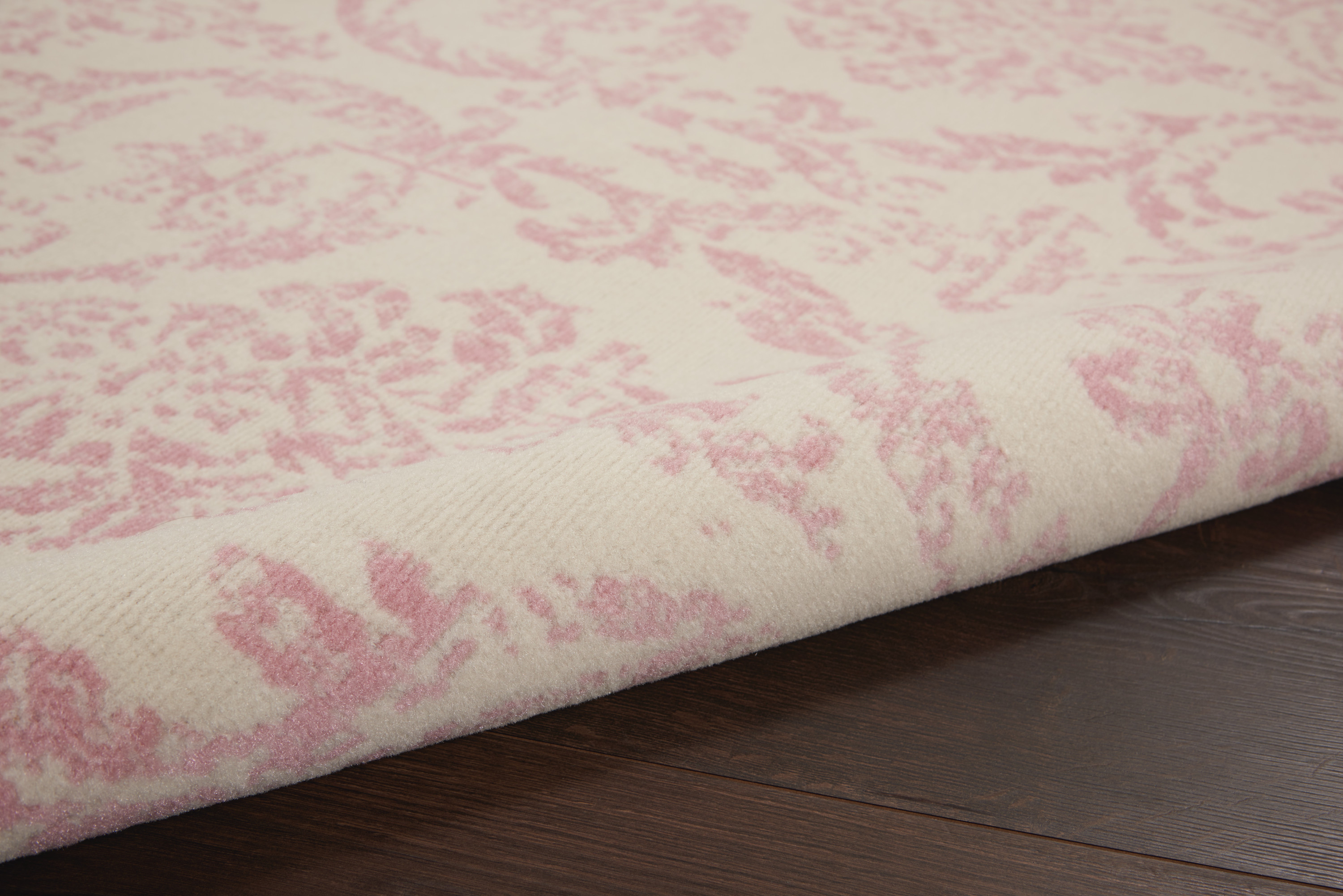 Nourison Jubilant 6' x 9' Ivory Pink Vintage Indoor Rug