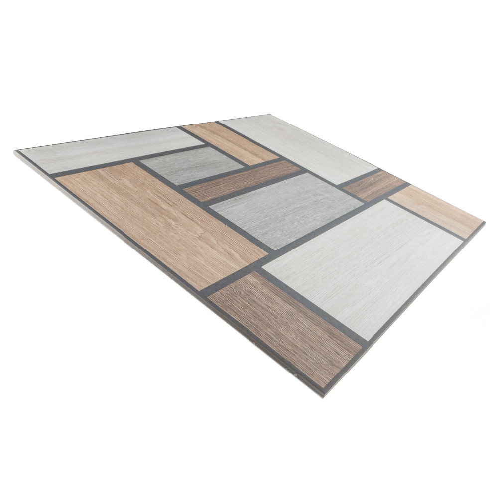 Llama Mondrian 25-5/8 in. x 25-5/8 in. Porcelain Floor and Wall Tile