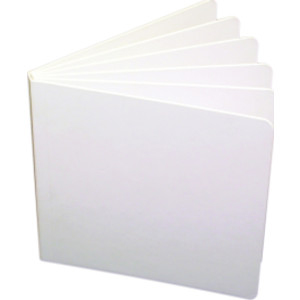 Big Hardcover Blank Book, 8.5" x 11" Portrait, White