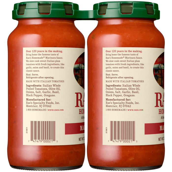 Marinara Sauce, 22 oz - Left Image