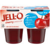 Jell-O Cherry Sugar Free Gelatin Snacks, 4 ct Cups