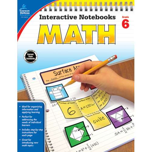 Interactive Notebooks: Math, Grade 6 - Carson-Dellosa Education®