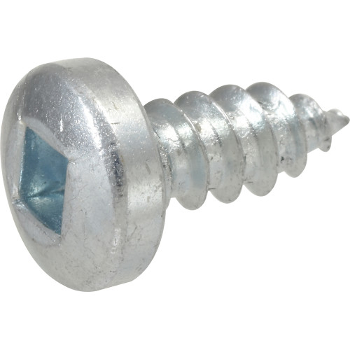Zinc Pan Head Square Drive Sheet Metal Screw #6 x 1/2
