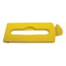 Rubbermaid Commercial, Slim Jim, Paper Slot Insert, Rectangle, Resin, Yellow, Receptacle Lid