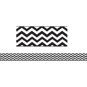 Magnetic Magi-Strips, Black Chevron, 12'