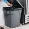 Rubbermaid Commercial, BRUTE®, 40 gal, Resin, Gray, Square, Receptacle