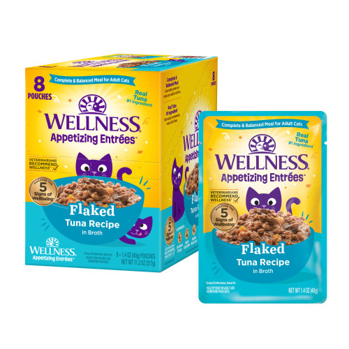 Wellness Appetizing Entrees Flaked Tuna Front packaging