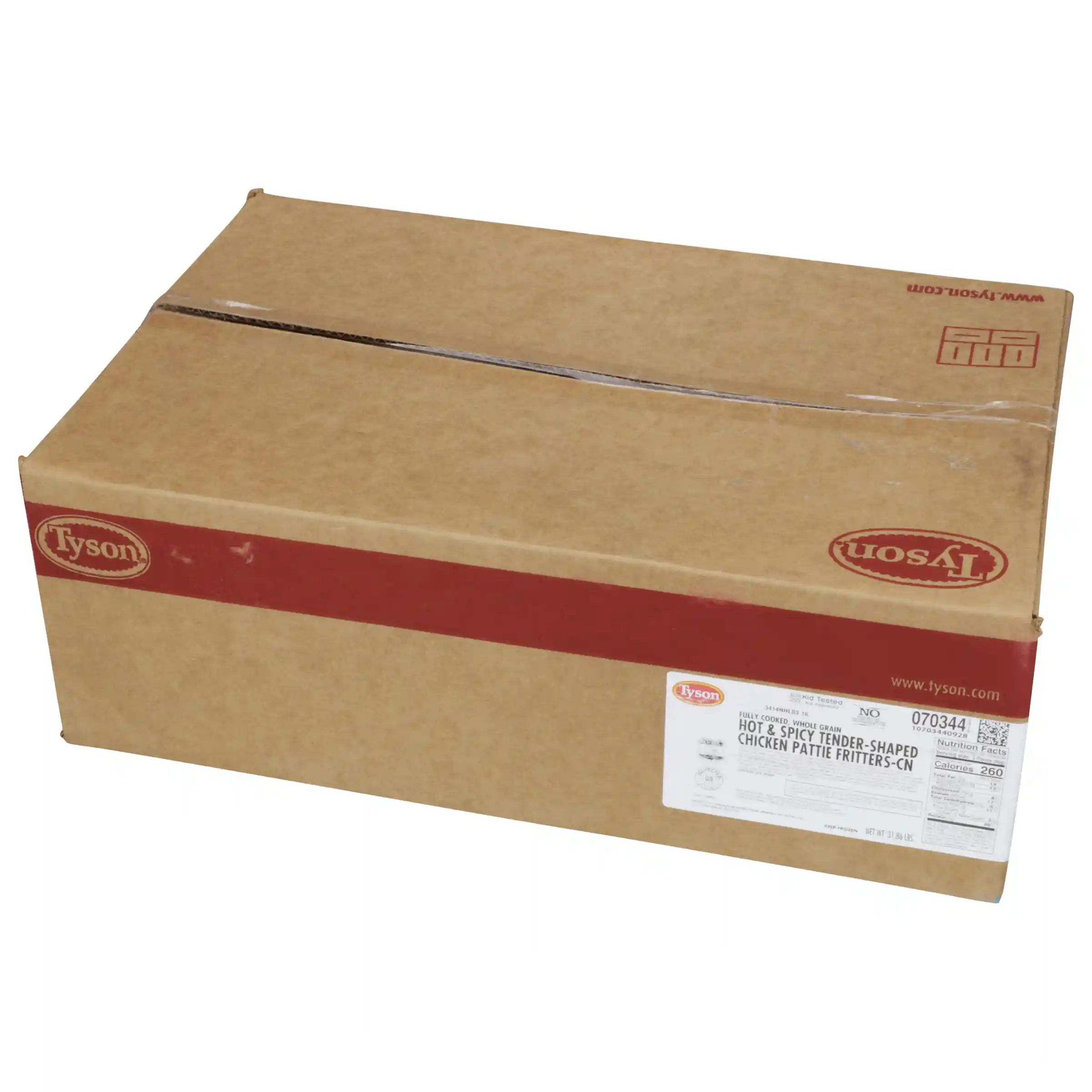 Tyson® Fully Cooked Whole Grain Breaded Hot & Spicy Formed Chicken Tenders, CN 1.14 oz._image_5