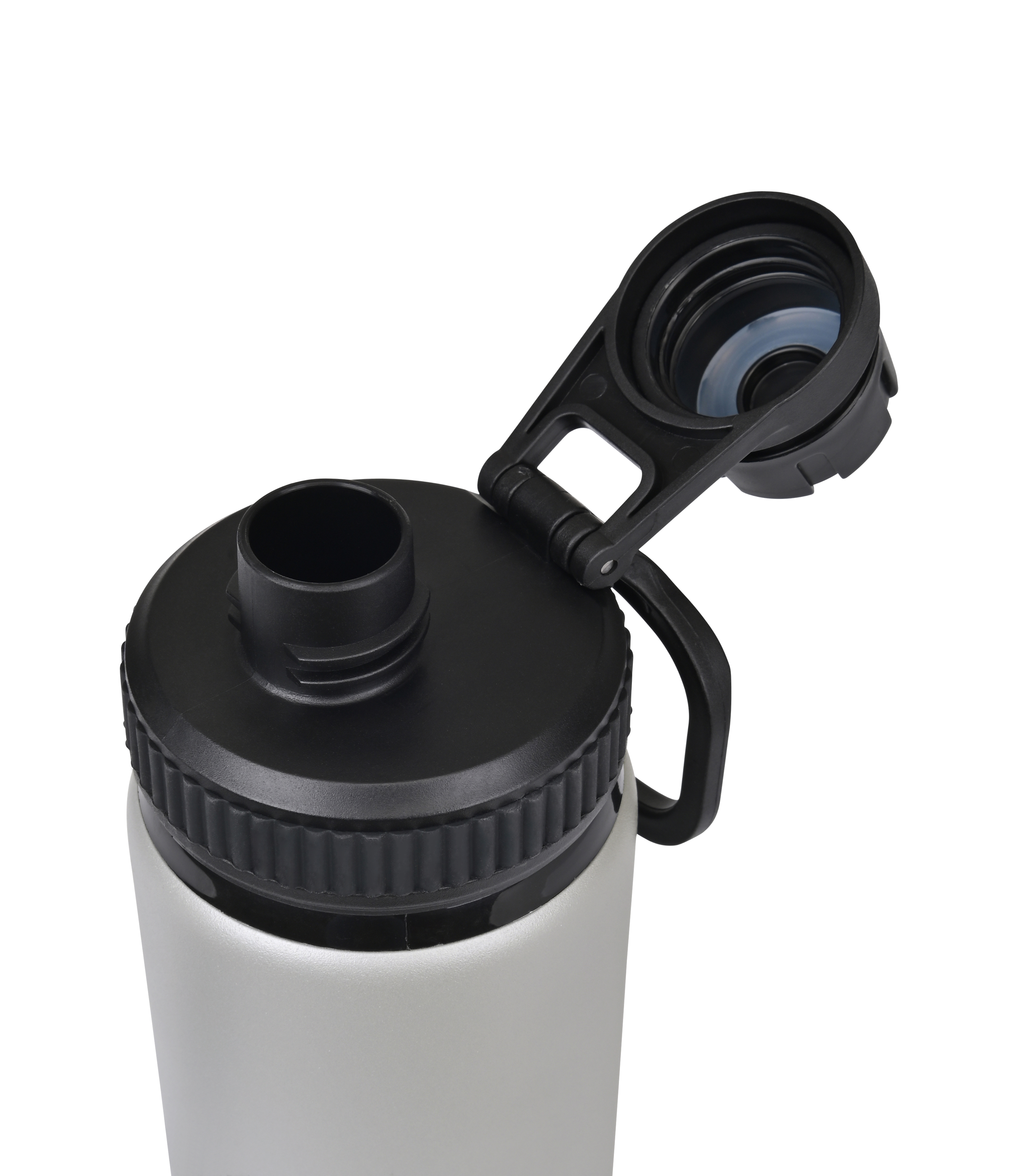 Jett Aluminum Chug Lid Hydration Bottle - 16 Oz. — Silver
