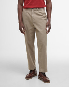Washed Stretch Relaxed Trousers Washed Stone