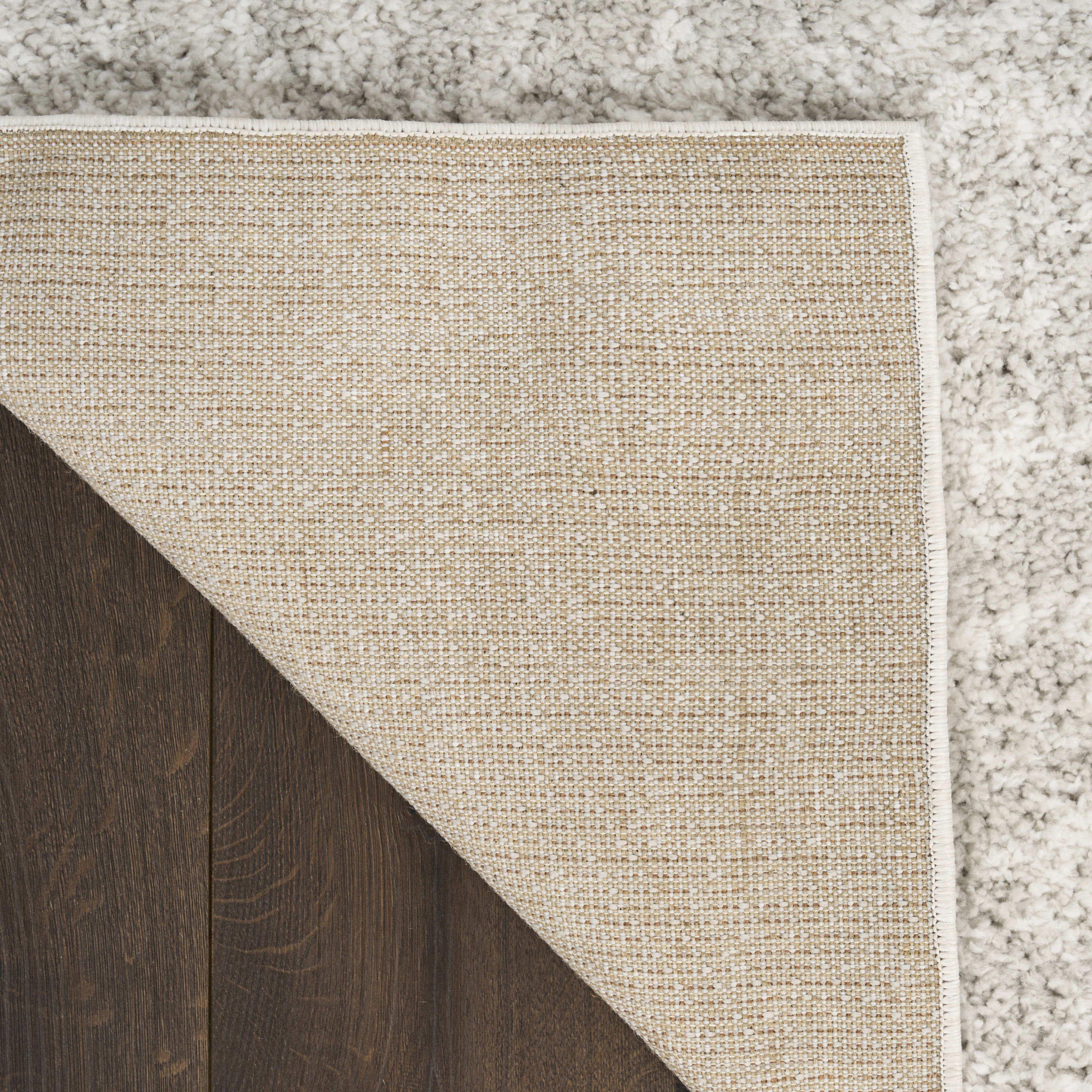 Nourison Modern Shag 3'11" x 5'11" Grey Ivory Modern Indoor Rug