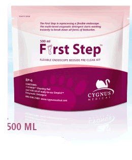Endoscope Sponge Kit with Pre-Diluted Enzymatic Detergent First Step™ Flat For Flexible Instruments / Ready-to-Use